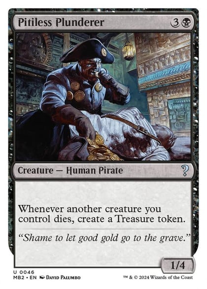 Pitiless Plunderer (White Border), Mystery Booster 2 46