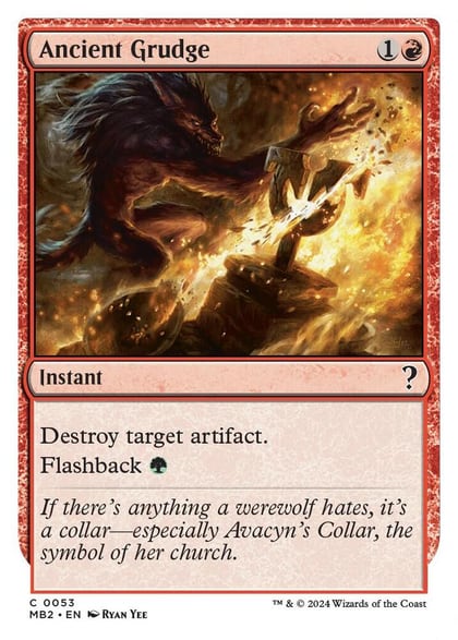 Ancient Grudge (White Border), Mystery Booster 2 53