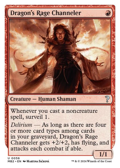Dragon's Rage Channeler (White Border), Mystery Booster 2 56