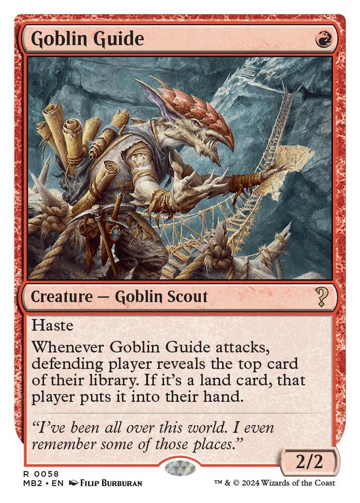 Goblin Guide (White Border), Mystery Booster 2 58