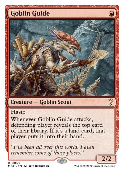 Goblin Guide (White Border), Mystery Booster 2 58