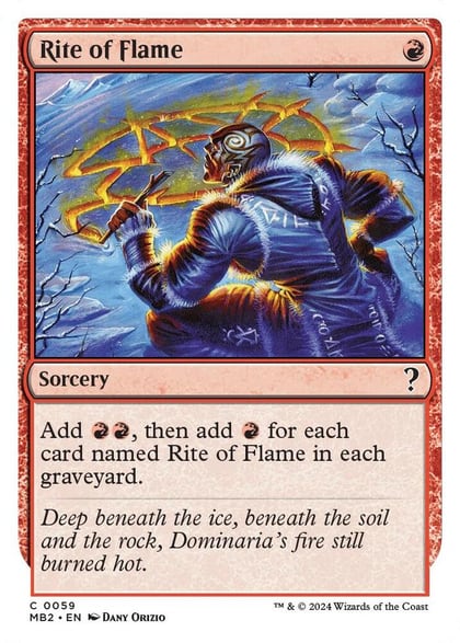 Rite of Flame (White Border), Mystery Booster 2 59