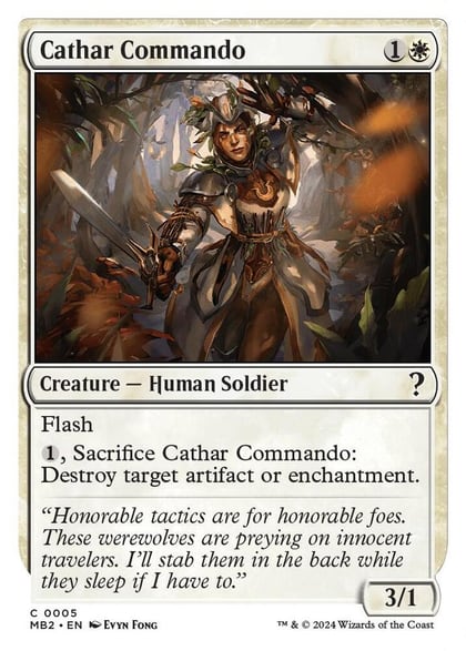 Cathar Commando (White Border), Mystery Booster 2 5