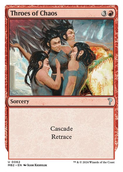 Throes of Chaos (White Border), Mystery Booster 2 62