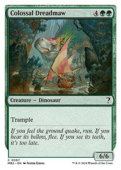 Colossal Dreadmaw (White Border), Mystery Booster 2 67