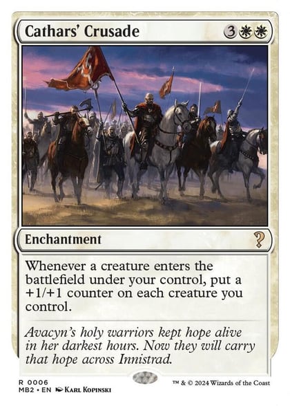 Cathars' Crusade (White Border), Mystery Booster 2 6