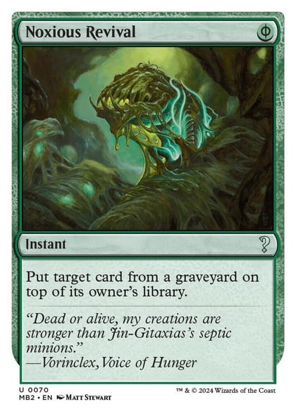 Noxious Revival (White Border), Mystery Booster 2 70