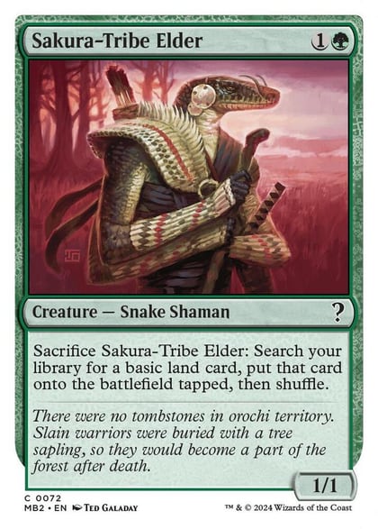 Sakura-Tribe Elder (White Border), Mystery Booster 2 72
