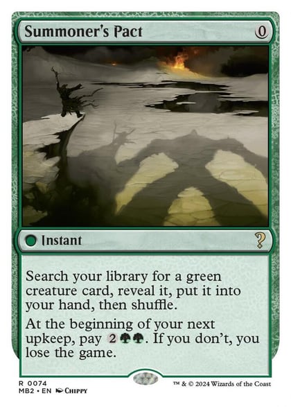 Summoner's Pact (White Border), Mystery Booster 2 74