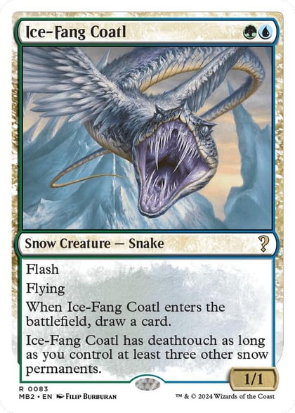 Ice-Fang Coatl (White Border), Mystery Booster 2 83