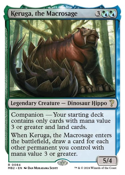 Keruga, the Macrosage (White Border), Mystery Booster 2 84