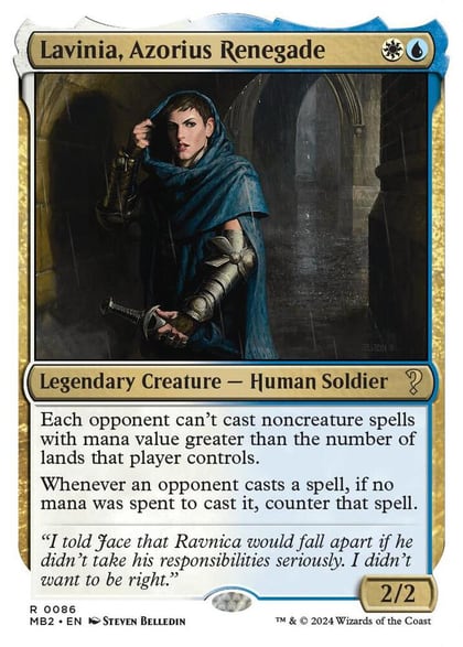 Lavinia, Azorius Renegade (White Border), Mystery Booster 2 86