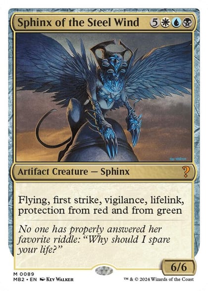 Sphinx of the Steel Wind (White Border), Mystery Booster 2 89