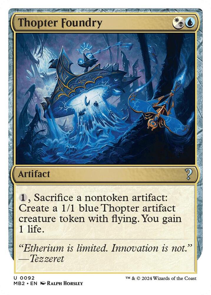 Thopter Foundry (White Border), Mystery Booster 2 92