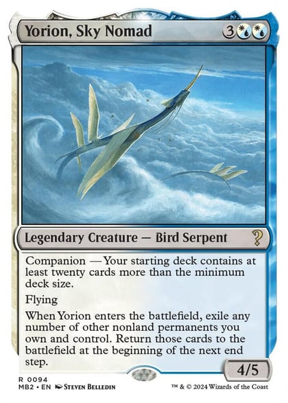 Yorion, Sky Nomad (White Border), Mystery Booster 2 94