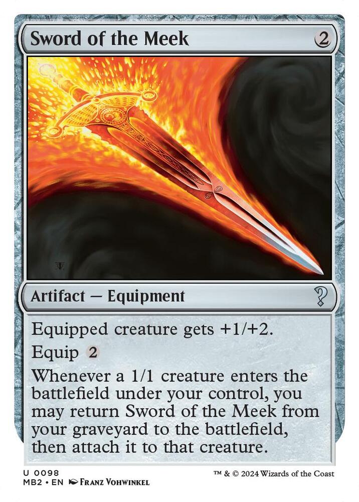 Sword of the Meek (White Border), Mystery Booster 2 98