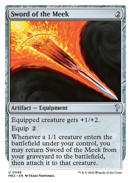 Sword of the Meek (White Border), Mystery Booster 2 98
