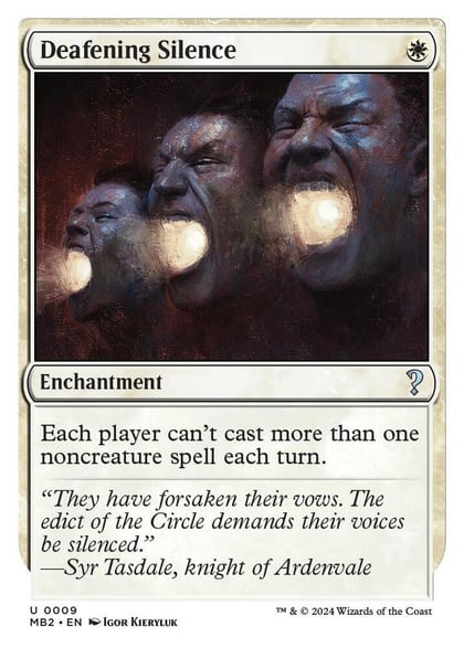 Deafening Silence (White Border), Mystery Booster 2 9
