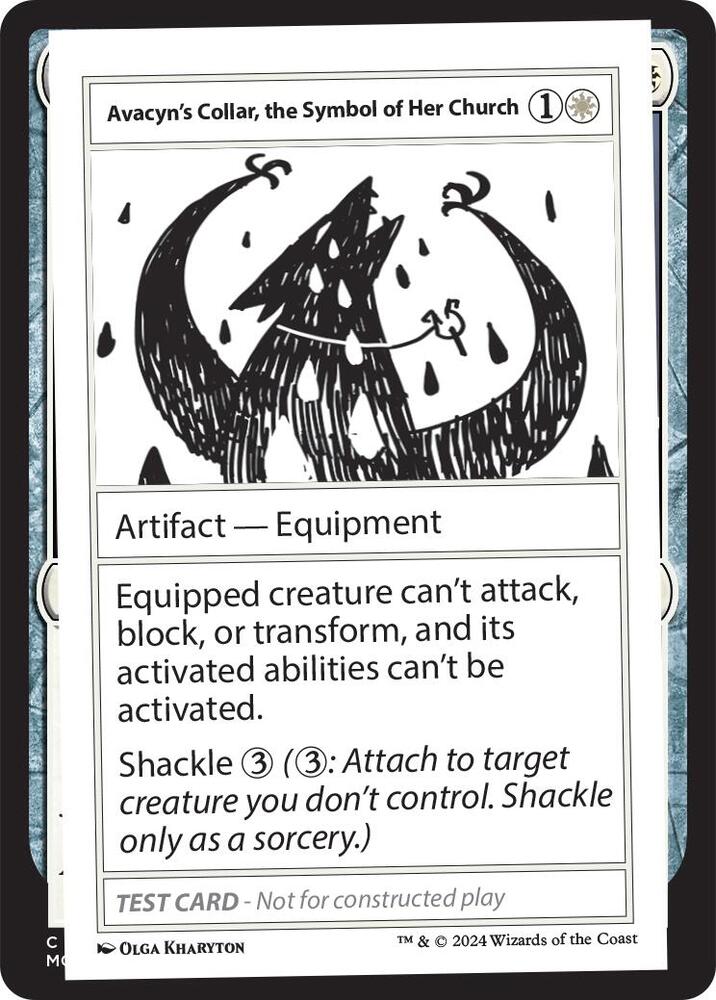 Avacyn's Collar, the Symbol of Her Church, Mystery Booster 2 Playtest Cards #563955
