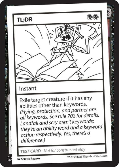 TL;DR, Mystery Booster 2 Playtest Cards #563956