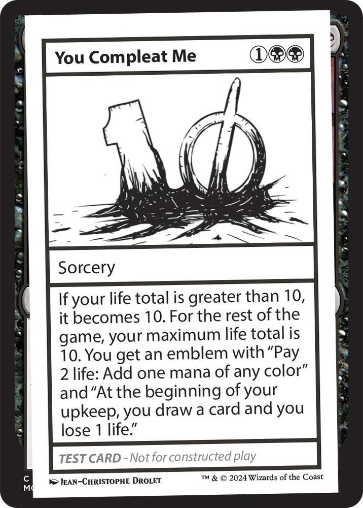 You Compleat Me, Mystery Booster 2 Playtest Cards #563957