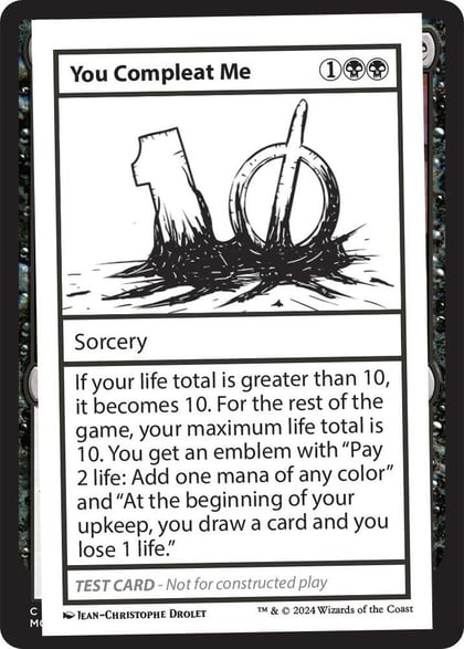 You Compleat Me, Mystery Booster 2 Playtest Cards #563957