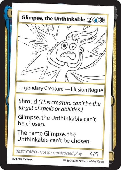 Glimpse, the Unthinkable, Mystery Booster 2 Playtest Cards #563958