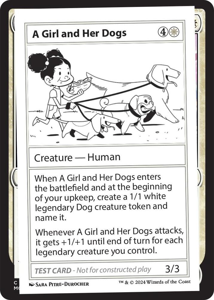 A Girl and Her Dogs, Mystery Booster 2 Playtest Cards #563963