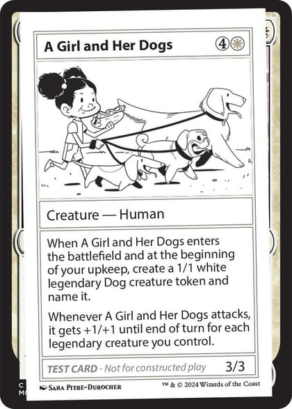 A Girl and Her Dogs, Mystery Booster 2 Playtest Cards #563963