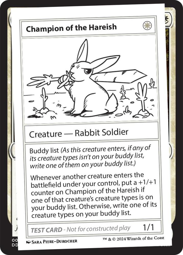 Champion of the Hareish, Mystery Booster 2 Playtest Cards #563967