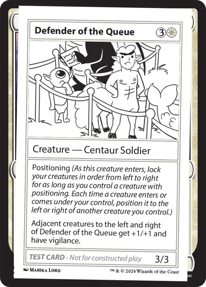 Defender of the Queue, Mystery Booster 2 Playtest Cards #563968