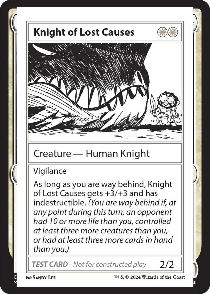 Knight of Lost Causes, Mystery Booster 2 Playtest Cards #563973