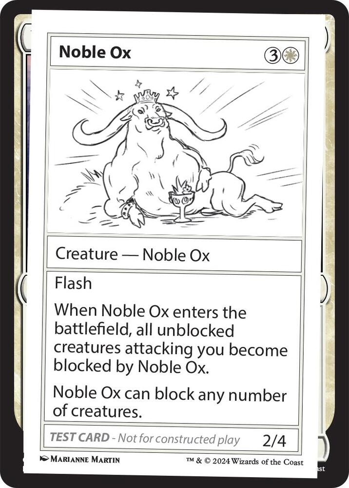 Noble Ox, Mystery Booster 2 Playtest Cards #563976