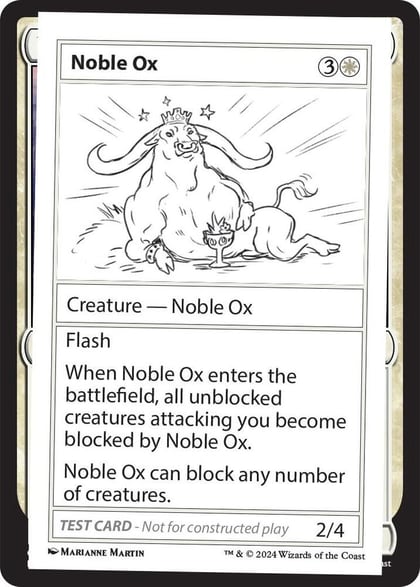 Noble Ox, Mystery Booster 2 Playtest Cards #563976