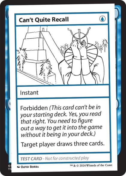Can't Quite Recall, Mystery Booster 2 Playtest Cards #563982