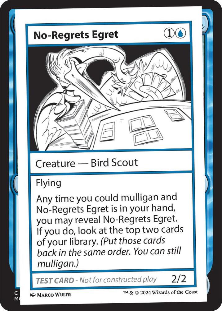 No-Regrets Egret, Mystery Booster 2 Playtest Cards #563988