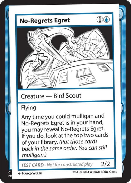 No-Regrets Egret, Mystery Booster 2 Playtest Cards #563988