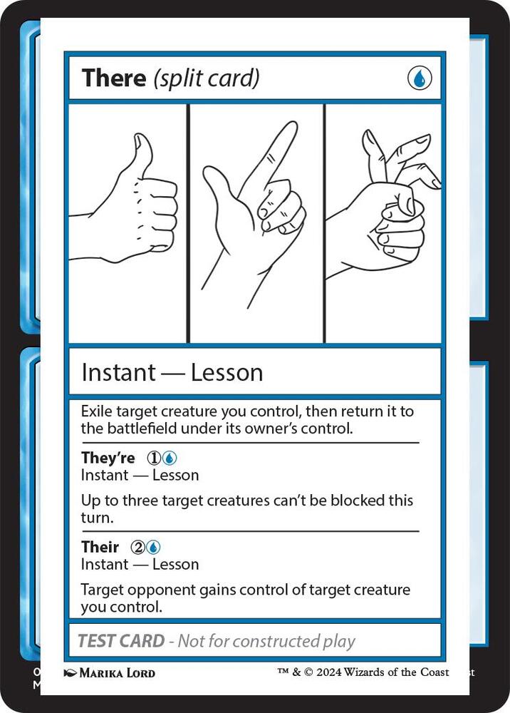 There (split card), Mystery Booster 2 Playtest Cards #563992