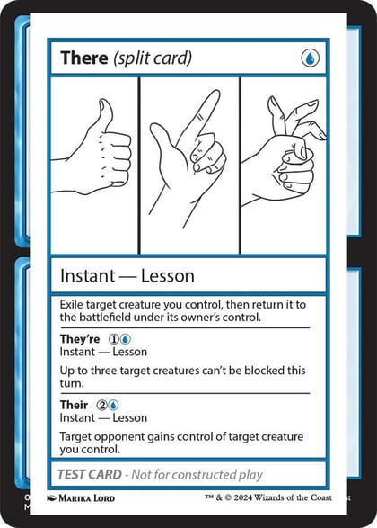 There (split card), Mystery Booster 2 Playtest Cards #563992