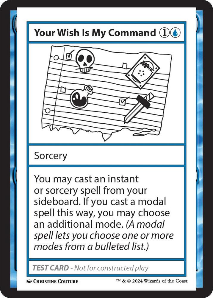 Your Wish Is My Command, Mystery Booster 2 Playtest Cards #563995