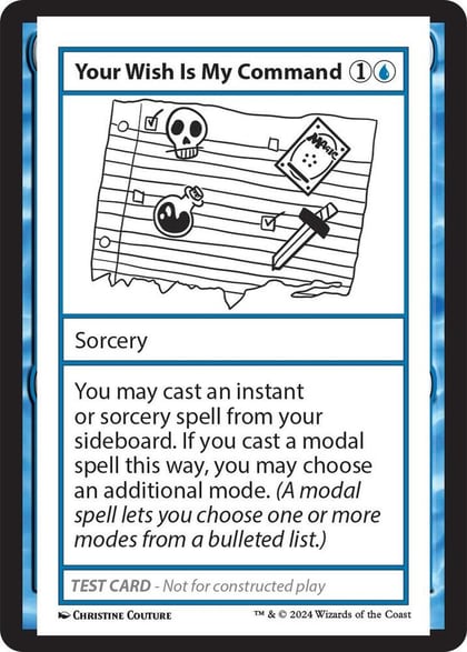 Your Wish Is My Command, Mystery Booster 2 Playtest Cards #563995
