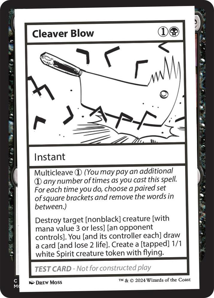 Cleaver Blow, Mystery Booster 2 Playtest Cards #563997
