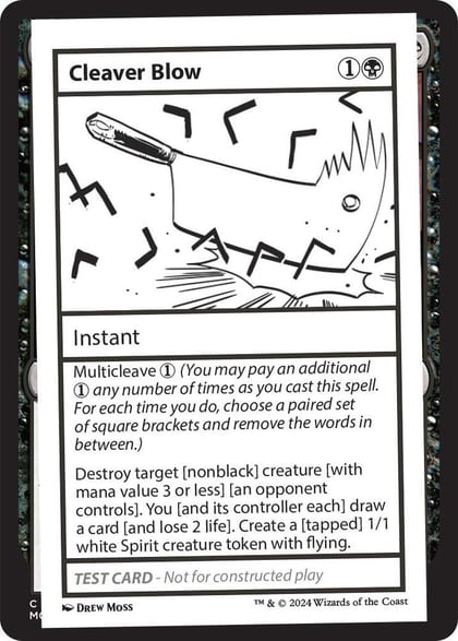 Cleaver Blow, Mystery Booster 2 Playtest Cards #563997