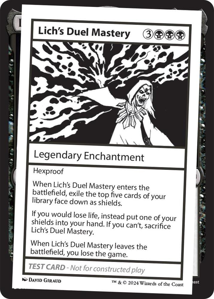 Lich's Duel Mastery, Mystery Booster 2 Playtest Cards #564001