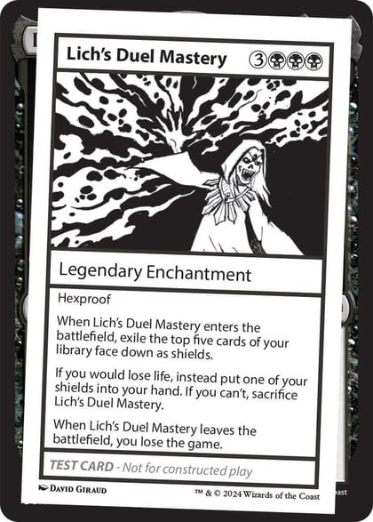 Lich's Duel Mastery, Mystery Booster 2 Playtest Cards #564001