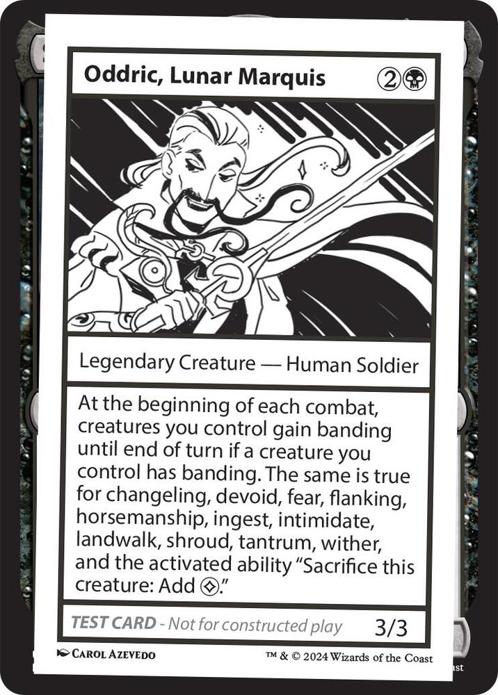 Oddric, Lunar Marquis, Mystery Booster 2 Playtest Cards #564005