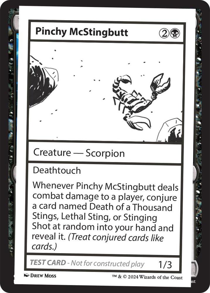 Pinchy McStingbutt, Mystery Booster 2 Playtest Cards #564006