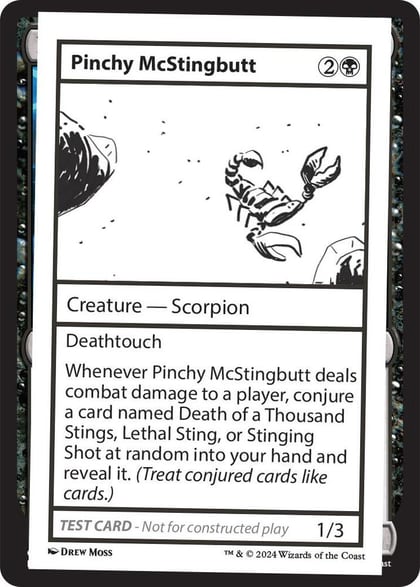 Pinchy McStingbutt, Mystery Booster 2 Playtest Cards #564006