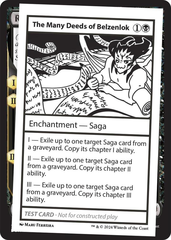 The Many Deeds of Belzenlok, Mystery Booster 2 Playtest Cards #564007