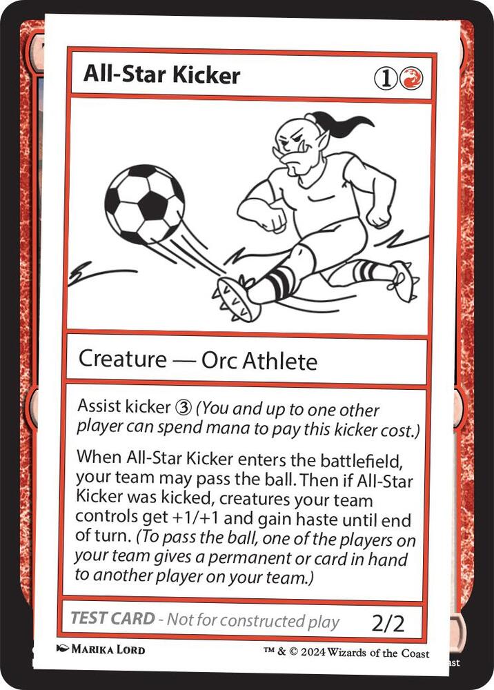 All-Star Kicker, Mystery Booster 2 Playtest Cards #564010